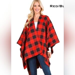 Fadivo Buffalo Plaid Wrap